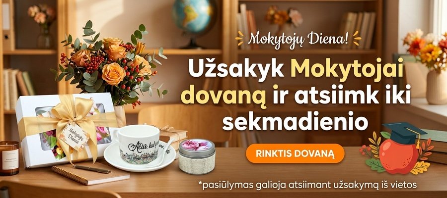 mokytoju dovanos