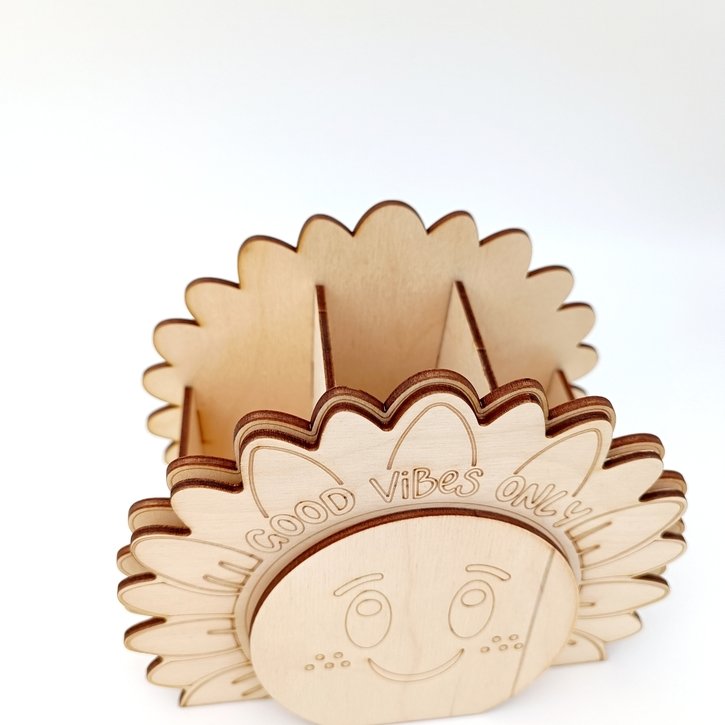 Kūrybinis rinkinys medinei pieštukinei „Good Vibes Only“ 3