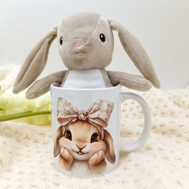 Velykinis dovanų rinkinys "Zuikis puodelyje"