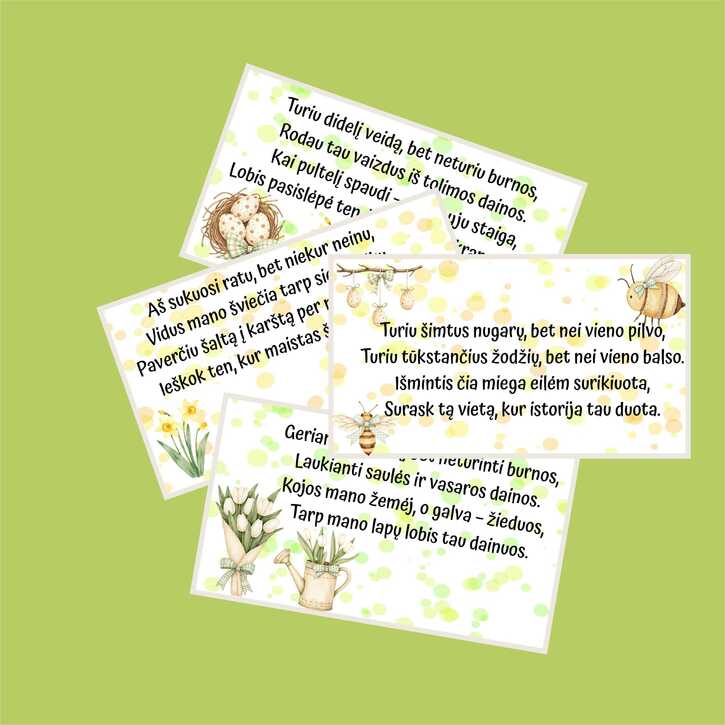 Velykų lobio paieškos užuominos vyresniems 1