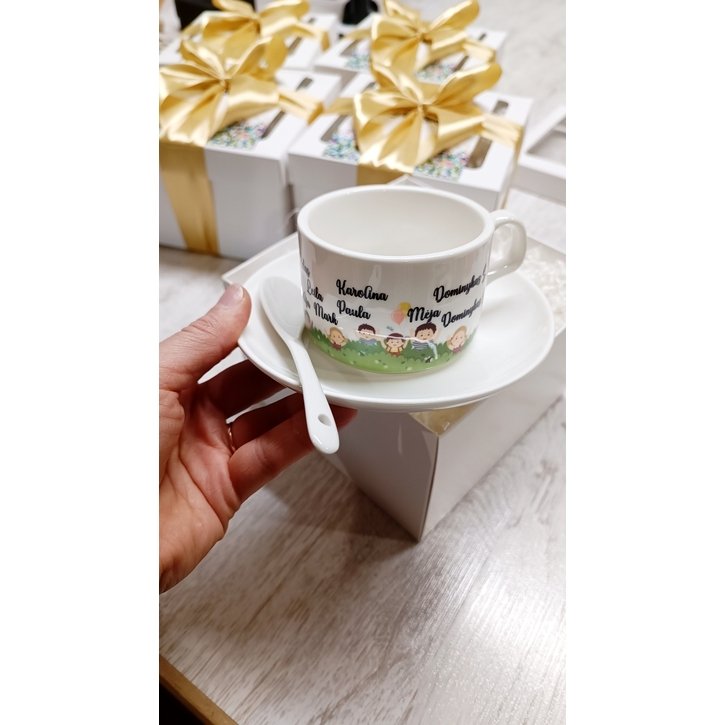 Puodelis su lėkštute "Darželio gėlės"  5