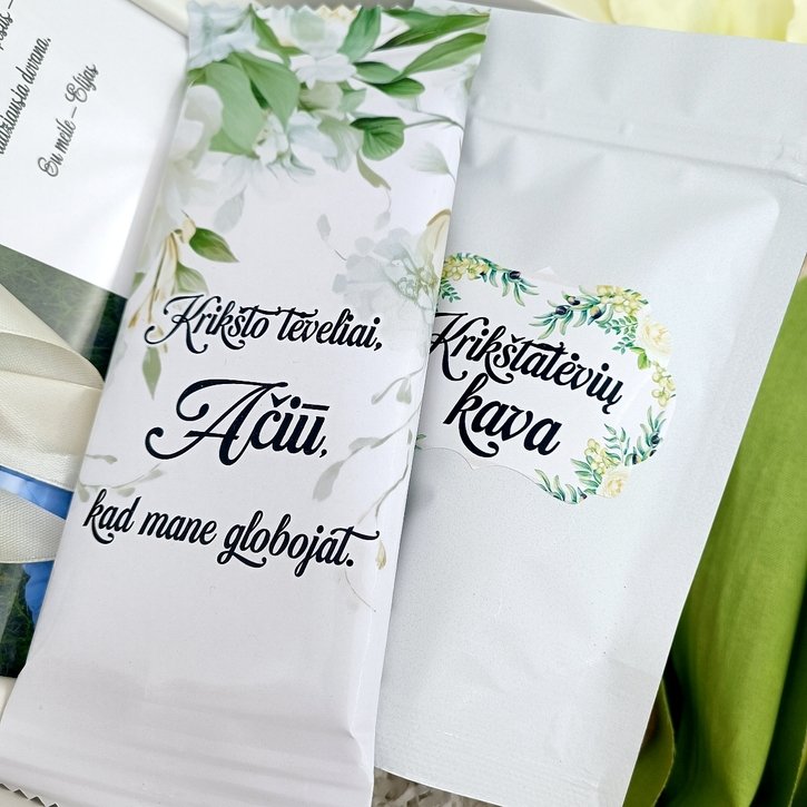 Dovanų rinkinys krikšto tėveliams su padėka 2