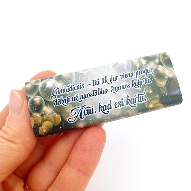 Mini šokoladukas - padėkos dovanėlė "Balionų lietus"