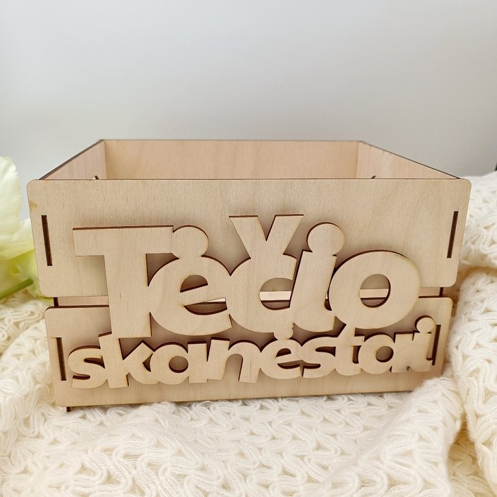 Medinė dėžė "Tėčio skanėstai" 4