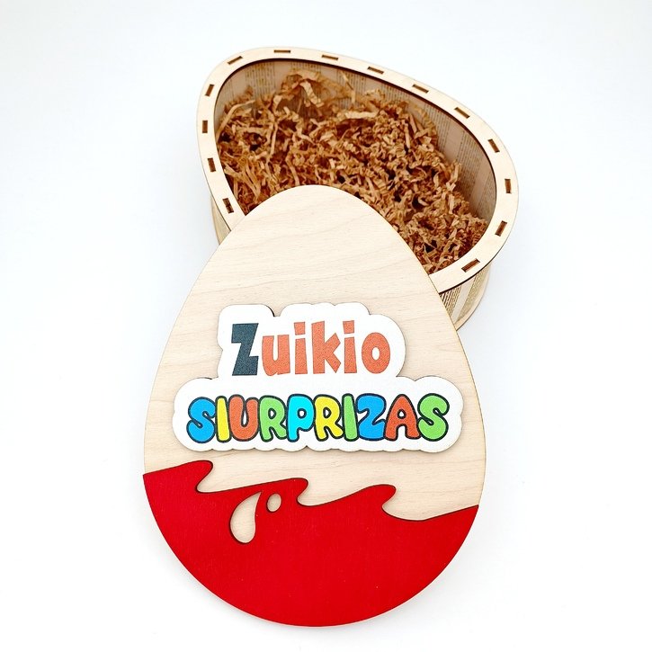 Medinė dėžutė "Zuikio siurprizas"