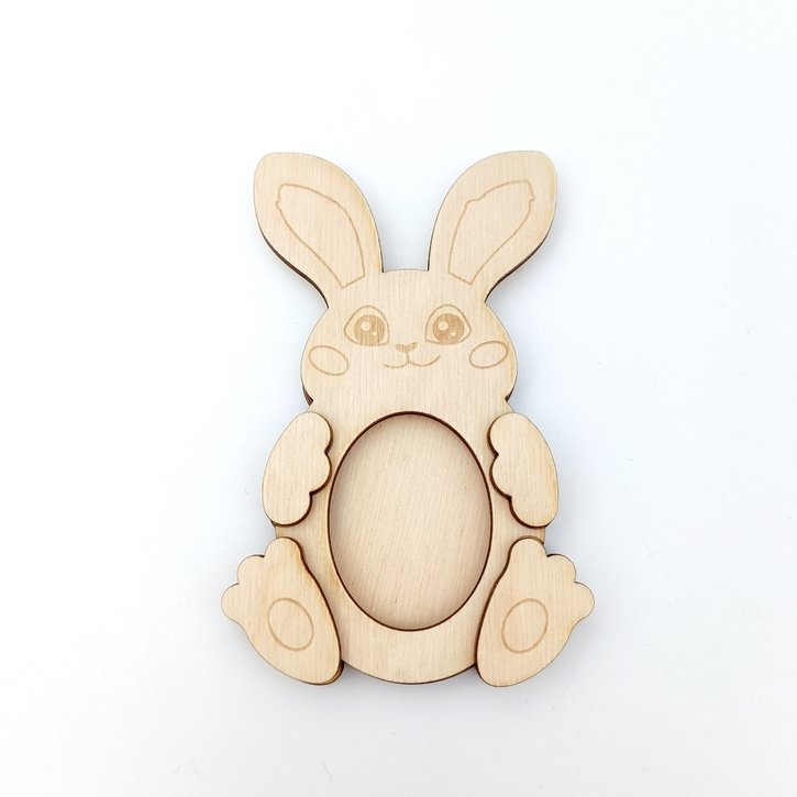 Kūrybinis rinkinys – medinis nuotraukos rėmelis „Zuikis“ 3