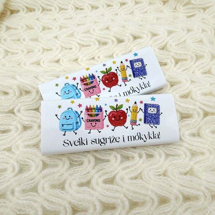 Mini šokoladukas - dovanėlė mokiniams
