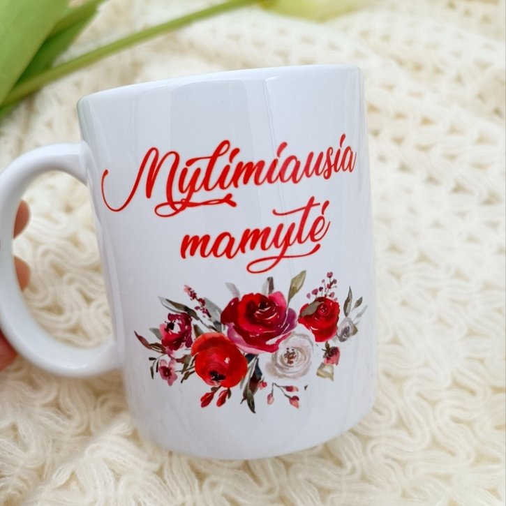 Puodelis "Mylimiausia mamytė"