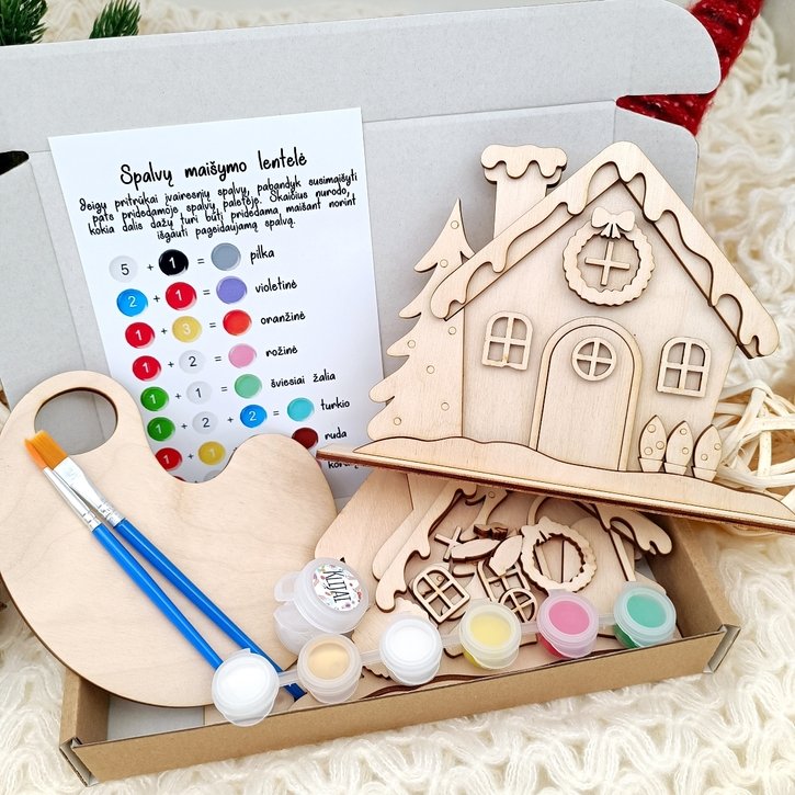 Kūrybinis rinkinys „Žiemos namelis“