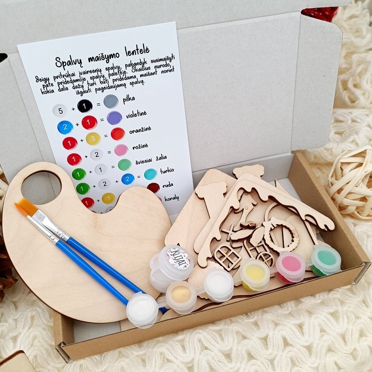 Kūrybinis rinkinys „Žiemos namelis“ 1