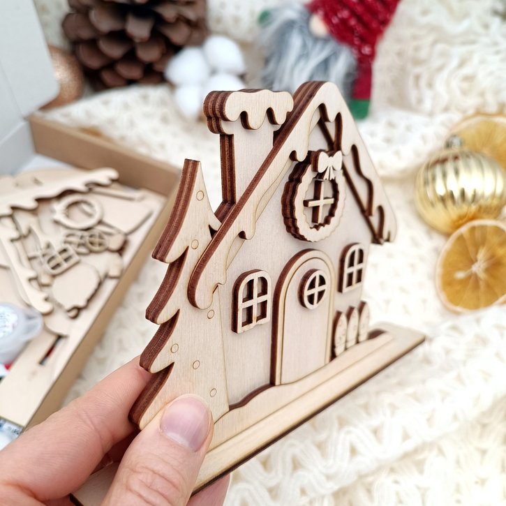 Kūrybinis rinkinys „Žiemos namelis“ 3