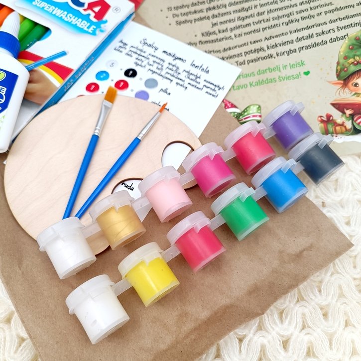 Didysis medinių rankdarbių Advento kalendorius 12