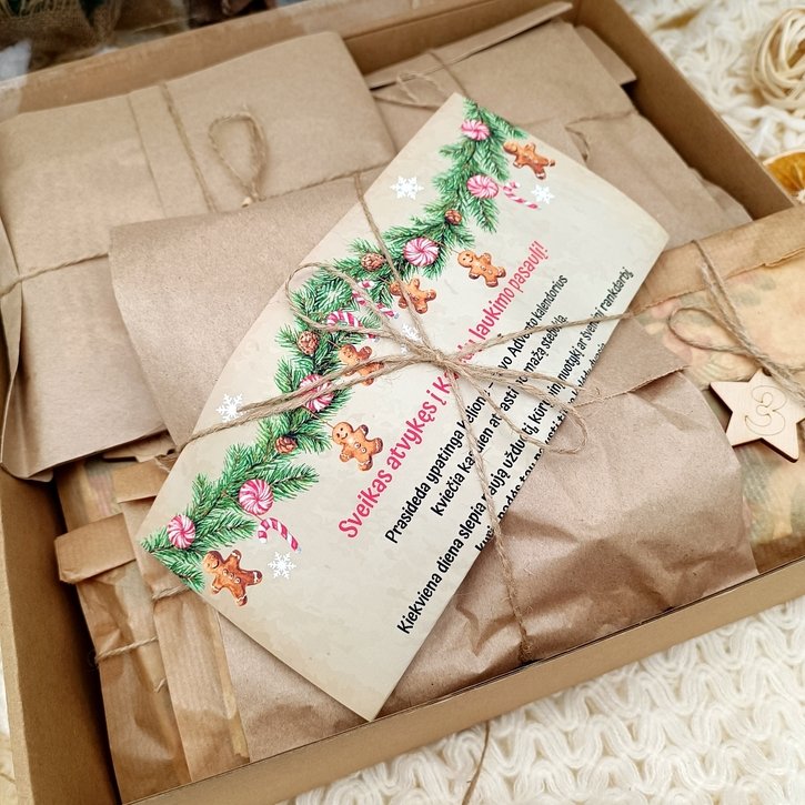 Didysis medinių rankdarbių Advento kalendorius 5