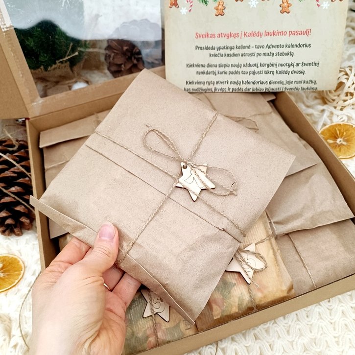 Didysis medinių rankdarbių Advento kalendorius 2