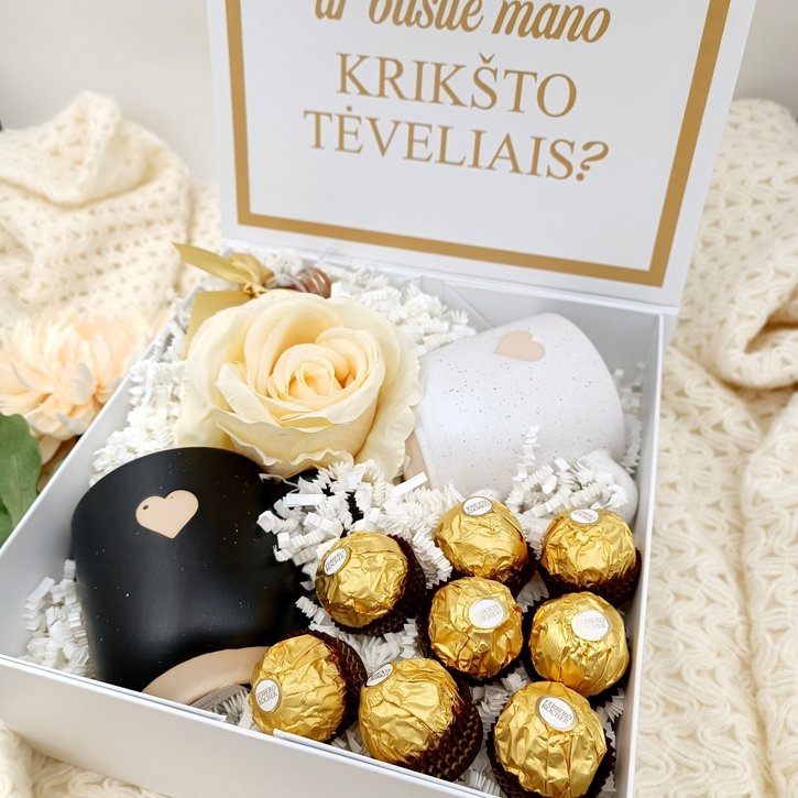 Magnetinė dovanų dėžutė su tekstu