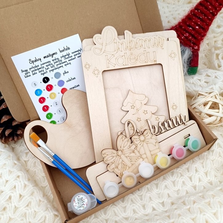 Kūrybinis rinkinys „Linksmų Kalėdų rėmelis“ 2