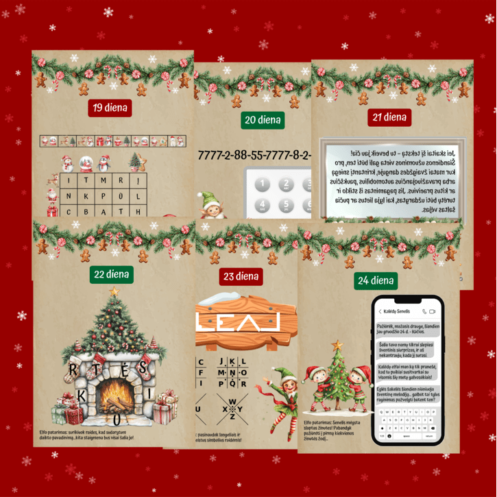 Užduotėlių Advento kalendorius PDF (skaitmeninis produktas) 4