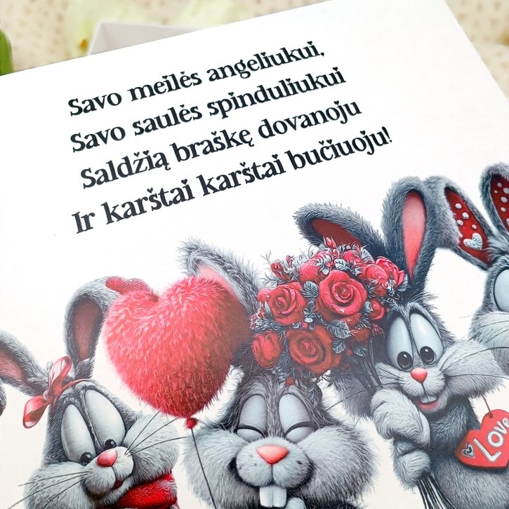 Dovanų dėžutė "Zuikių meilė " 1