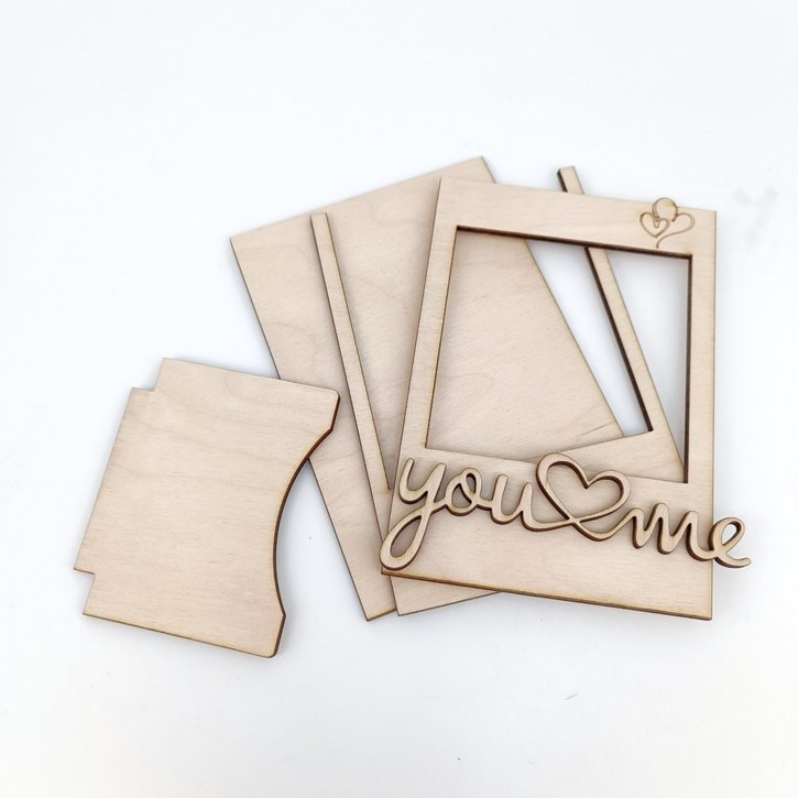 Mini medinis nuotraukos rėmelis „You & Me“ kūrybai 1