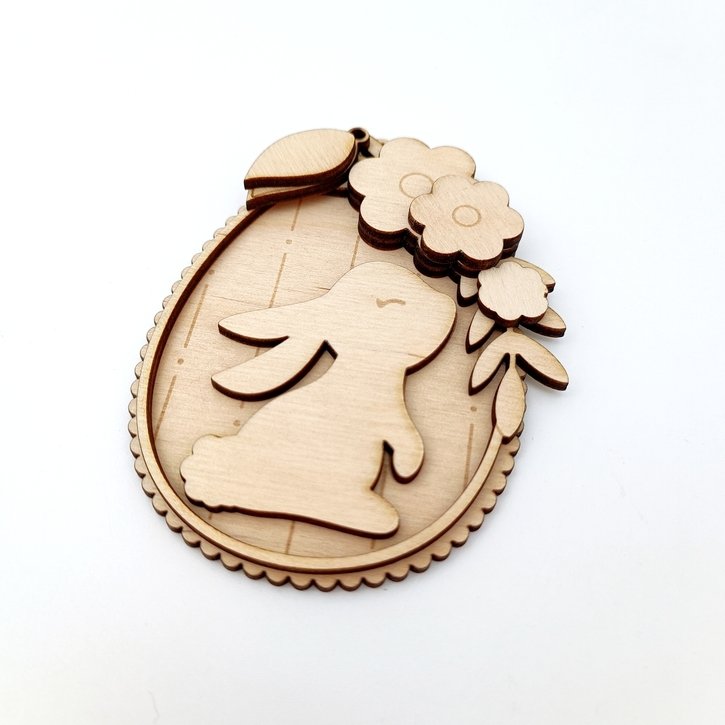 Ruošinys velykiniam pakabinamam žaisliukui „Kiškutis“ 2