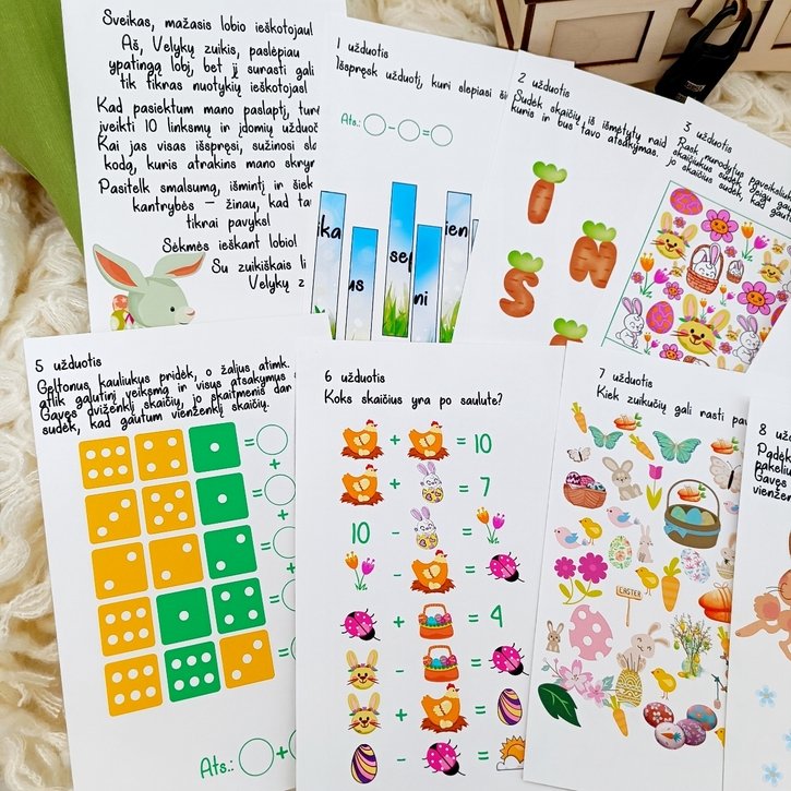 Velykų žaidimas "Atrakink Zuikio lobį" 1