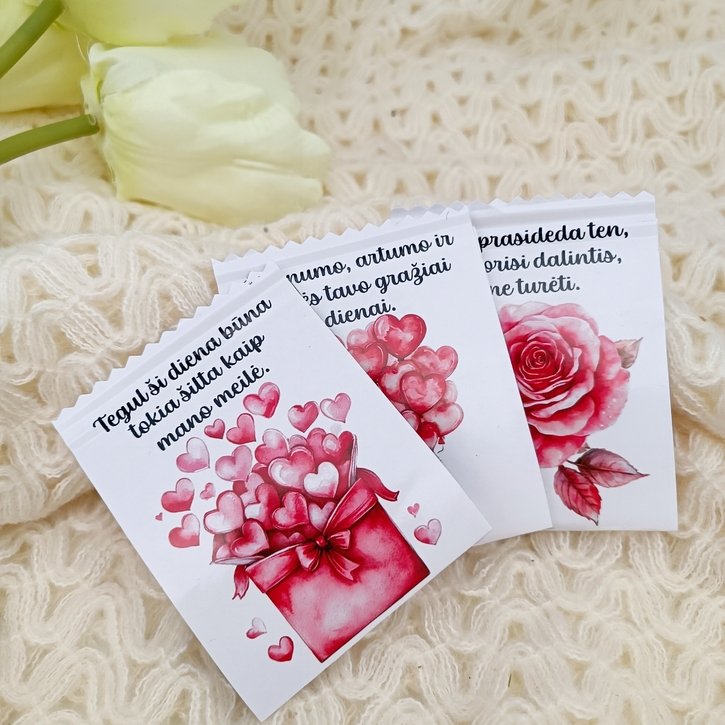 Vaisinių arbatų rinkinys su ryto palinkėjimais (3 vnt.)