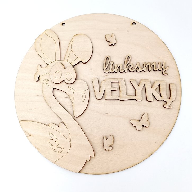 Kūrybinis rinkinys – pakabinas ženklas "Velykų Flamingas" 3