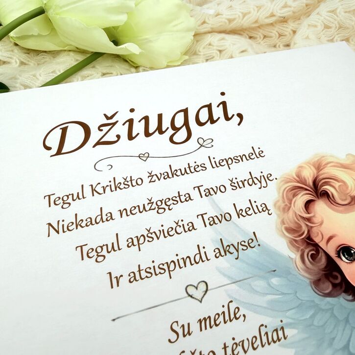 Personalizuota krikštynų dėžutė „Angeliukas“ 2