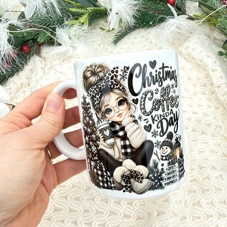 Kalėdinis puodelis „Christmas Coffee Kinda Day“