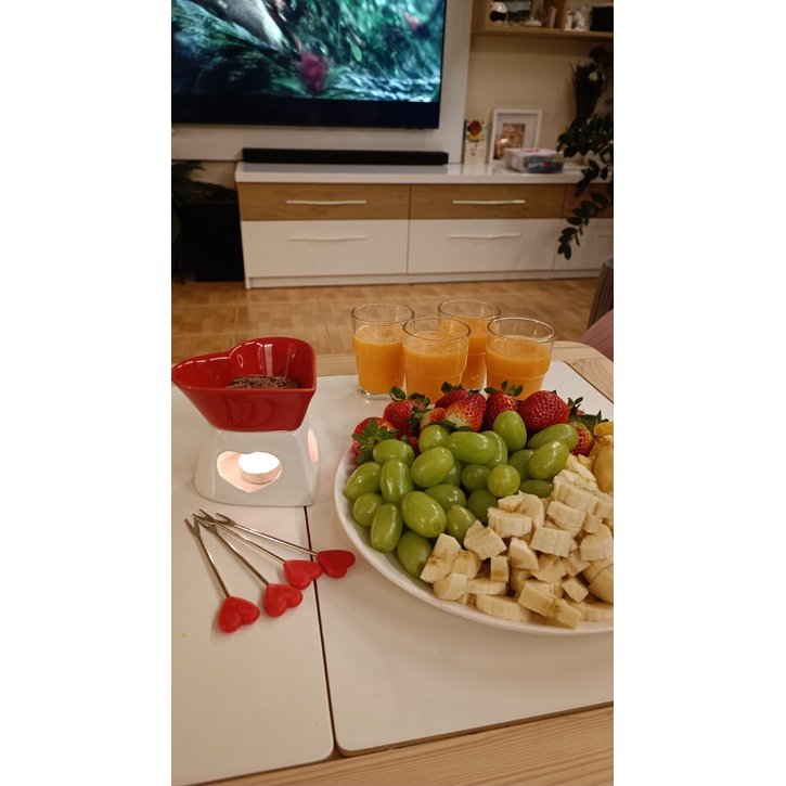 Dovanų rinkinys šokoladinis fondiu "Širdelė" 6