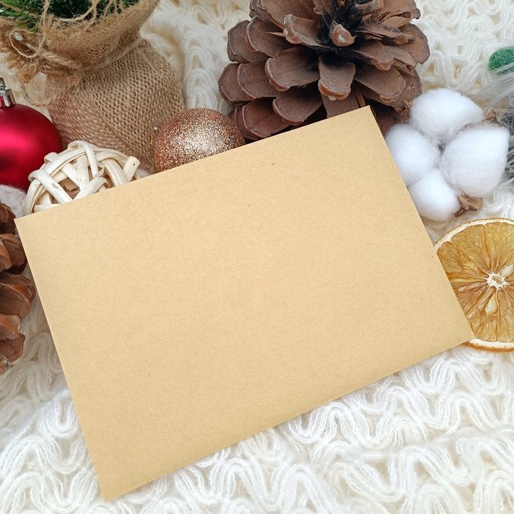 Medinė atvirutė „Linksmų Kalėdų“ su elniuku  3