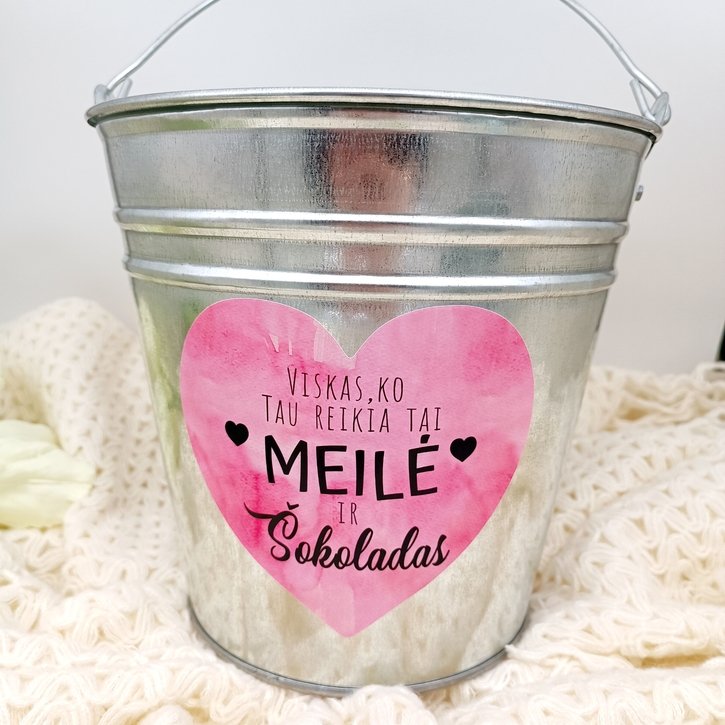 Personalizuotas aliuminis kibiras dovanoms  3