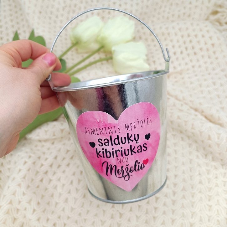 Personalizuotas aliuminis kibiras dovanoms  4