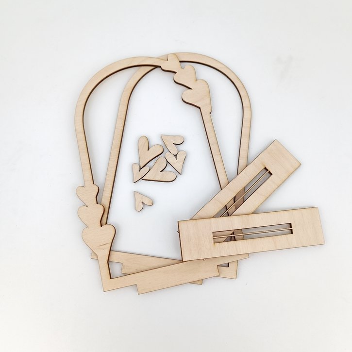 Medinis keičiamas nuotraukos rėmelis kūrybai (DIY) 1