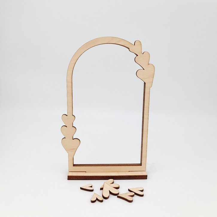 Medinis keičiamas nuotraukos rėmelis kūrybai (DIY)