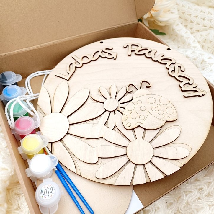 Kūrybinis rinkinys – pakabinas ženklas "Labas, Pavasari"