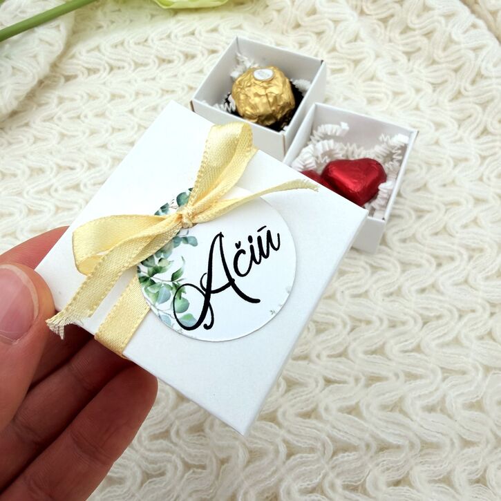 Personalizuota mini padėkos dėžutė su saldumynais