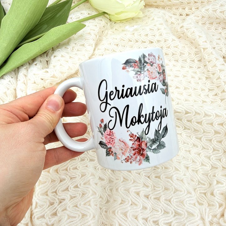 Puodelis "Geriausia mokytoja"