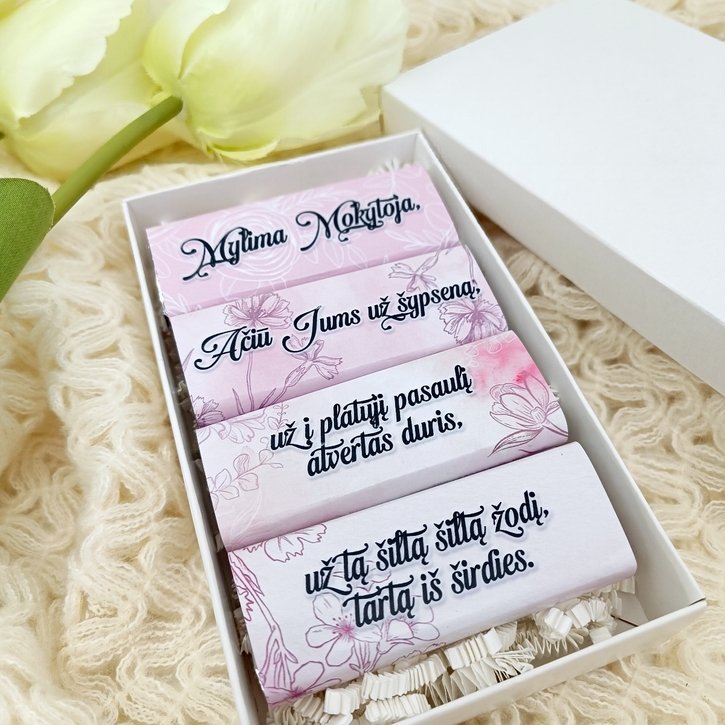 Šokoladukų rinkinys mokytojai