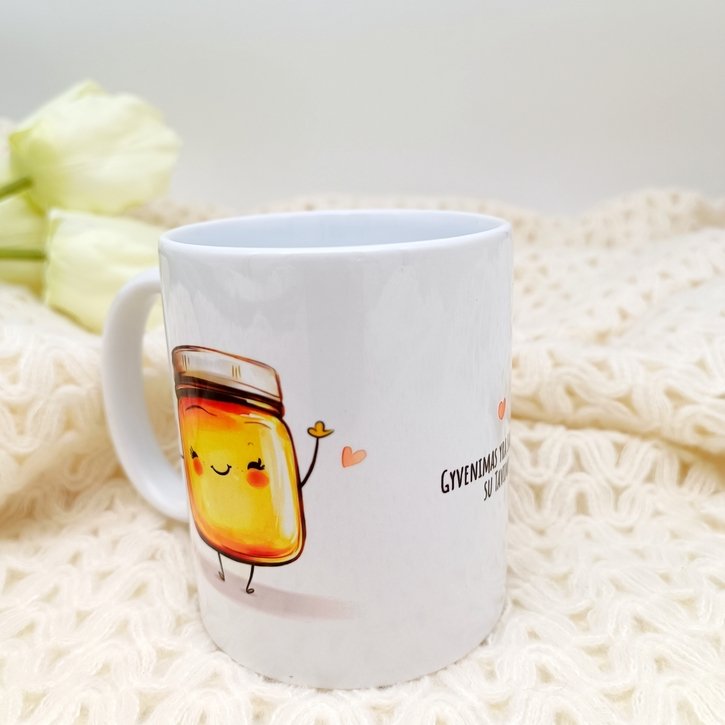 Puodelis "Su tavim - gyvenimas saldesnis"