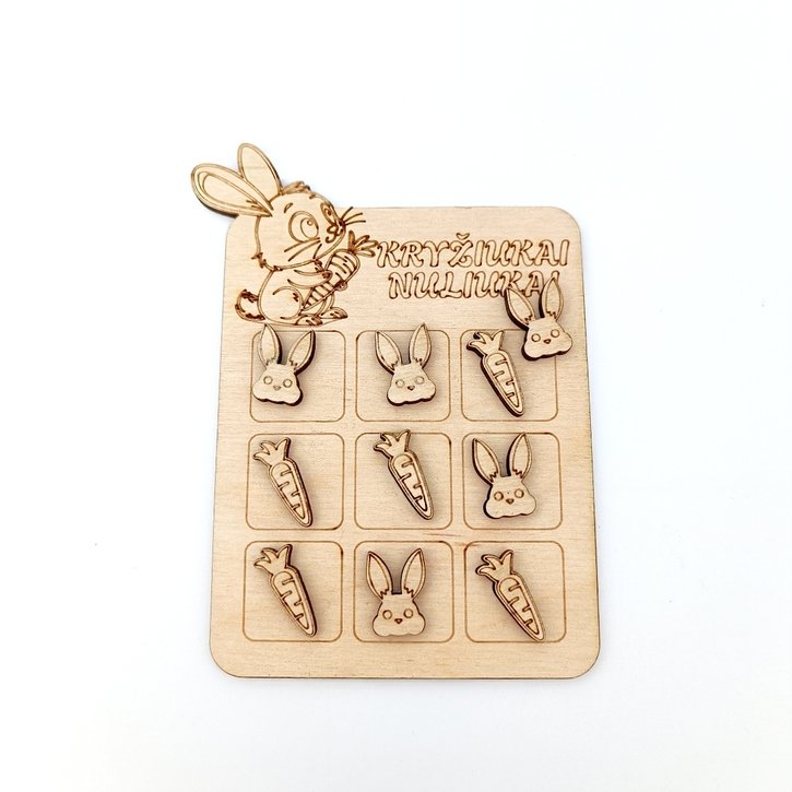 Kūrybinis rinkinys – kryžiukai nuliukai „Zuikis“ 2