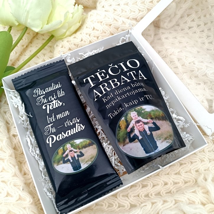 Personalizuotas dovanų rinkinys Tėčiui su nuotrauka
