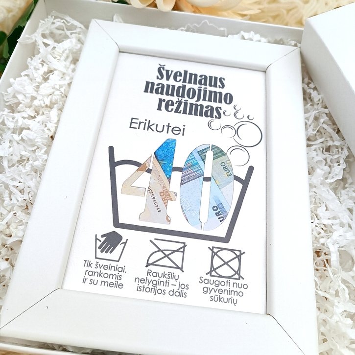 Sveikinimo ir pinigų rėmelis "Švelnaus naudojimo režimas" 1