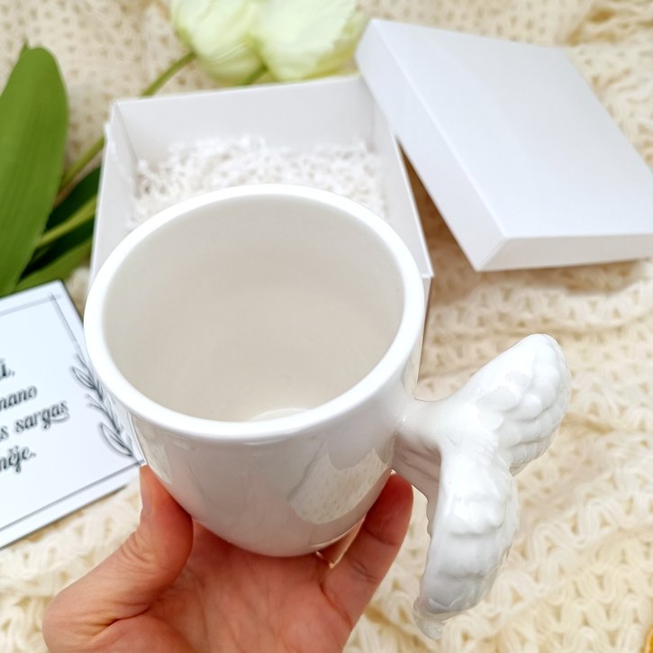 Puodelis "Angelo sparnai" su kortele 3