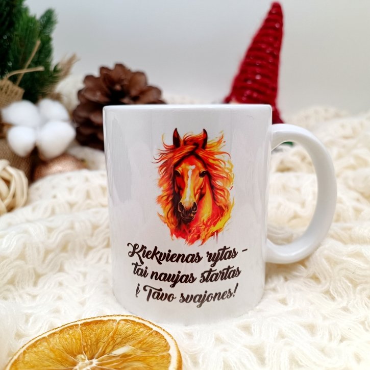 Puodelis "Ugninis arklys" 1