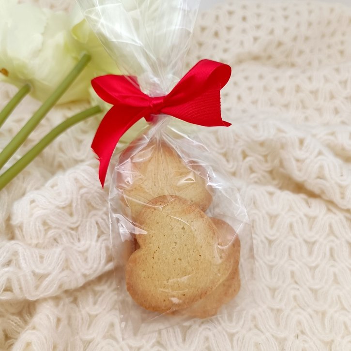 Širdelės formos sausainiai, 90 g. 2