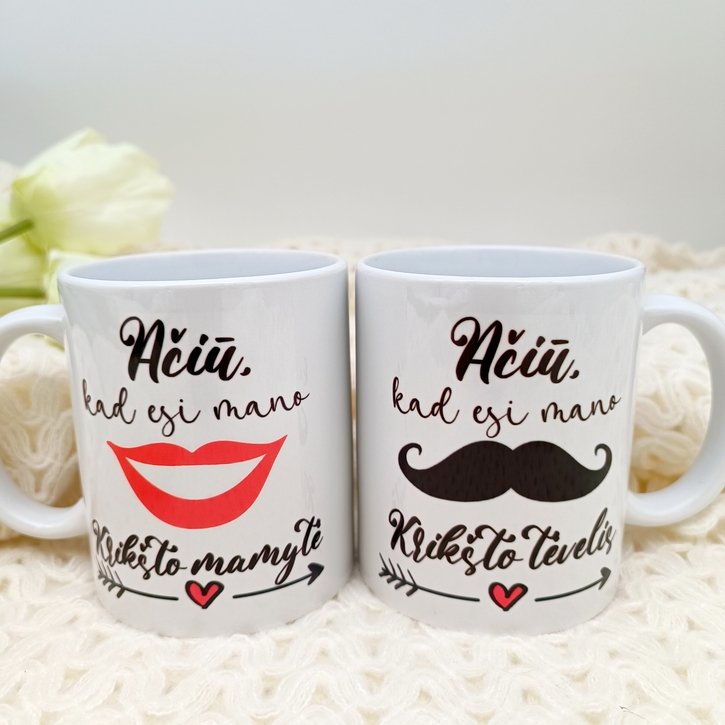 Puodelis "Ačiū, kad esi mano krikšto tėvelis" su lūpom 1
