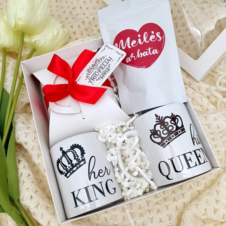 Dovanų rinkinys porai "King & Queen"