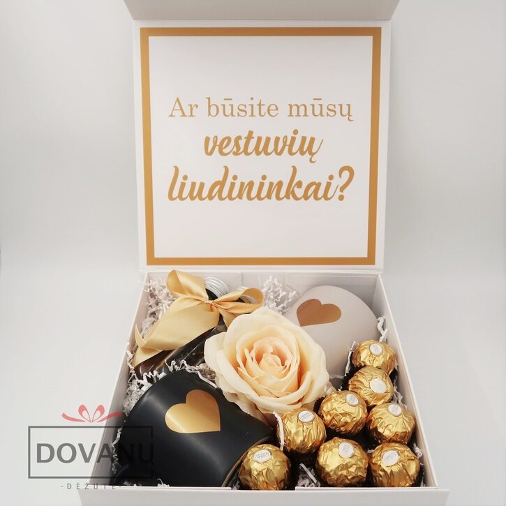 Magnetinė dovanų dėžutė su tekstu