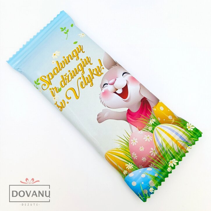 Pieninis šokoladas "Džiugių Velykų"